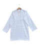 white jacquard design boys kurta