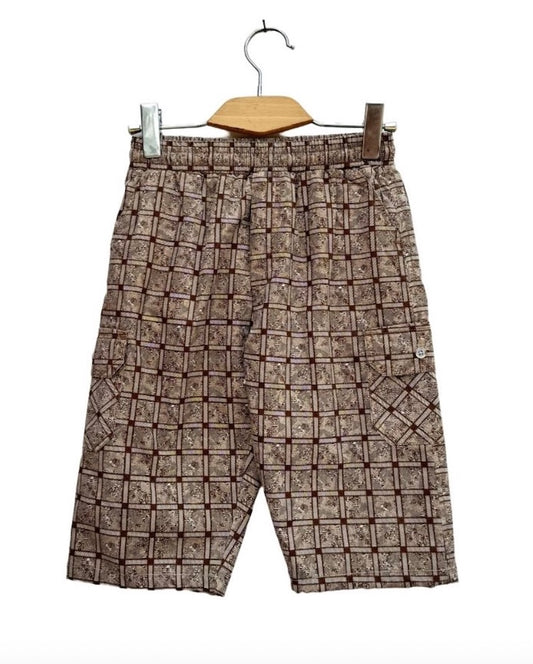 Boys Brown Long Shorts