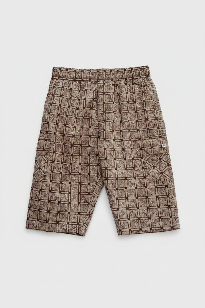 Boys Brown Long Shorts