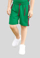 cotton striped green short