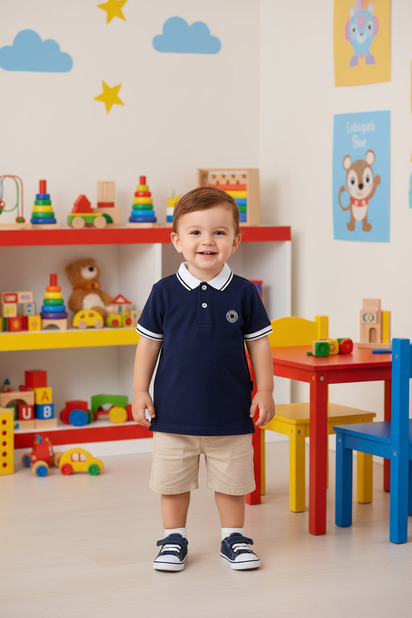 oversized kids polo shirt