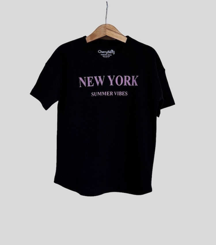 New york summer vide oversized loose fit set