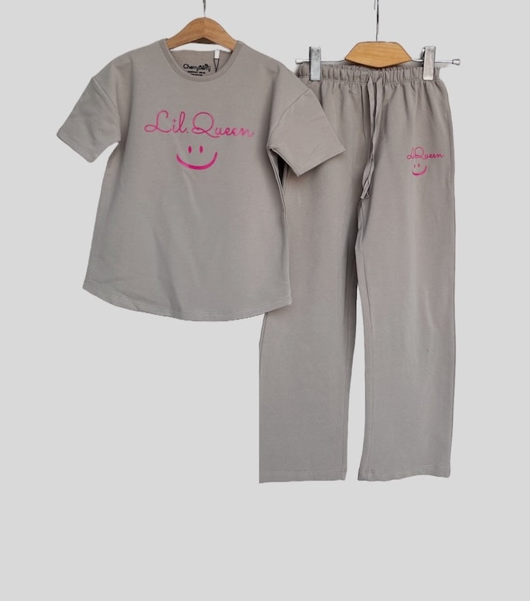 lil queen oversized loose fit drop shoulder set