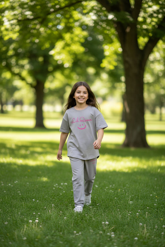 lil queen oversized loose fit drop shoulder set