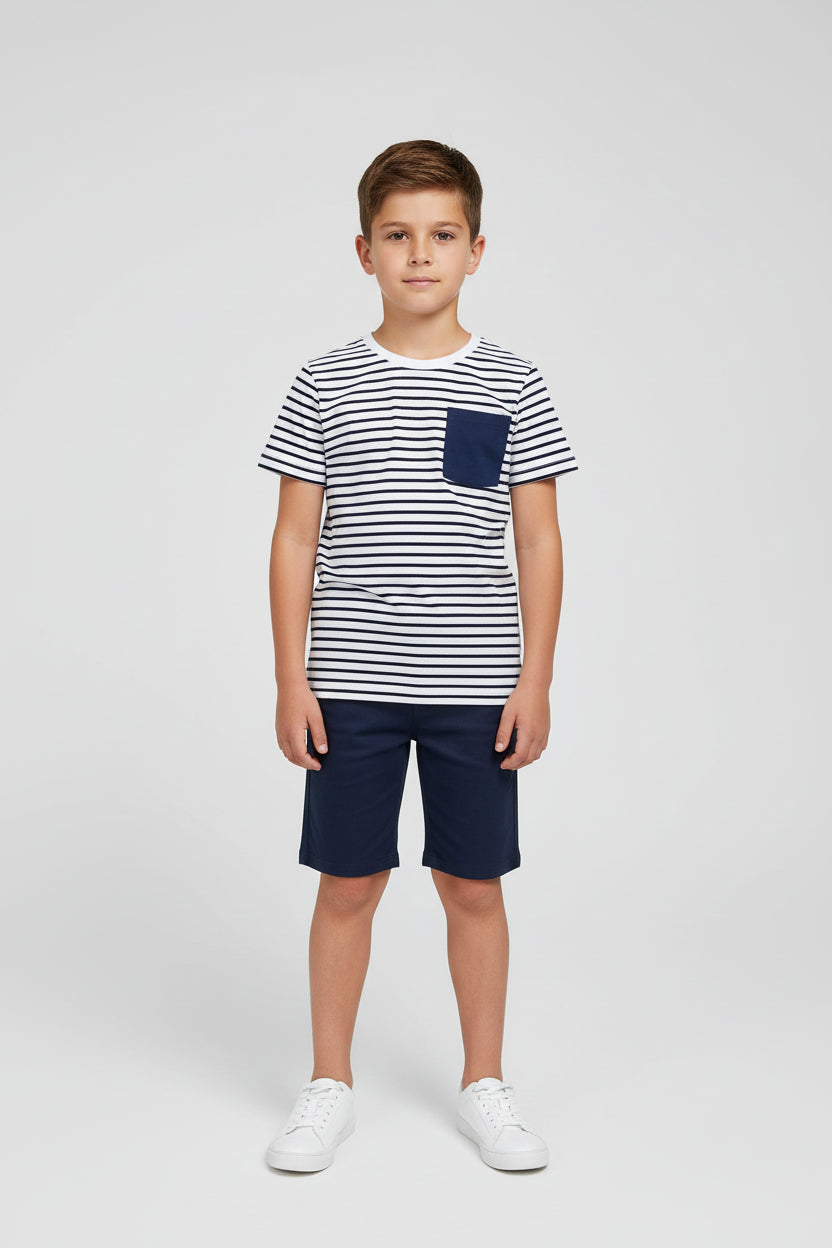 Pocket striped Tee