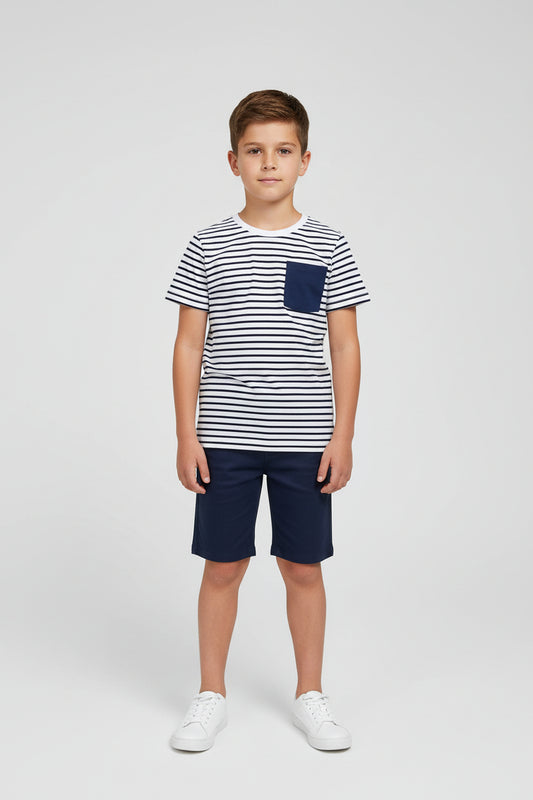 Pocket striped Tee