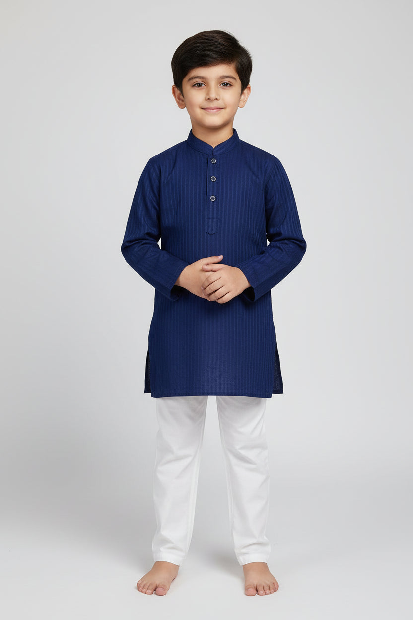 Cotton Jacquard Kurta