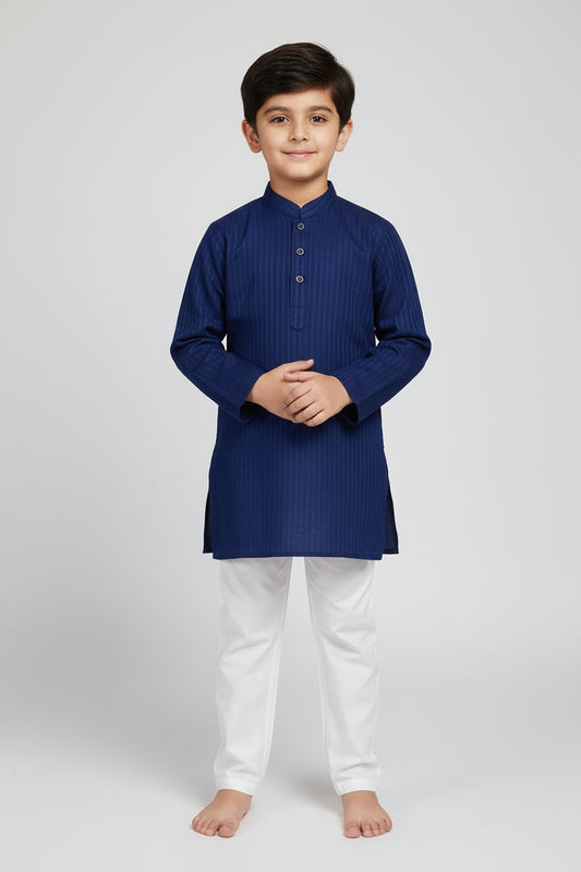 Cotton Jacquard Kurta