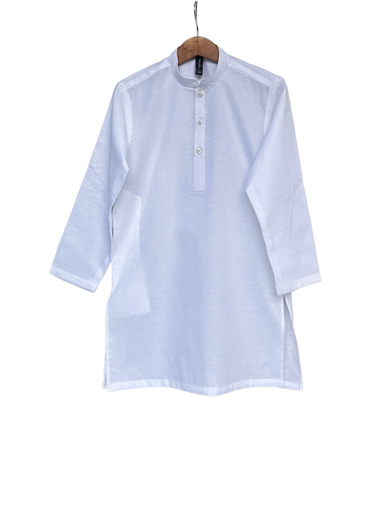 Self Jacquard boy kurta