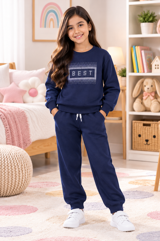 Girls printed sweatsuit