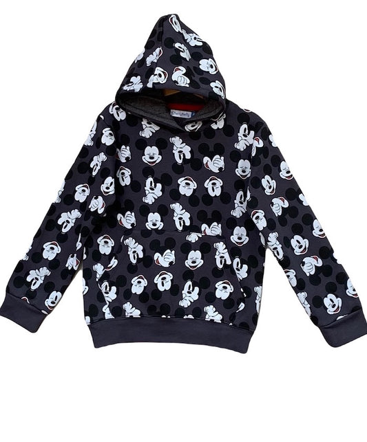 allover cartoon printed hoodie