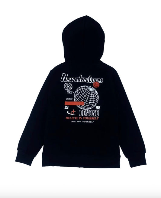 New adventure boys zipper hoodie