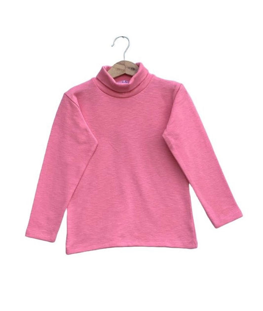 Girl stretch High neck T-shirt
