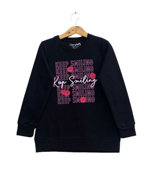 Keep smiling girls sweatshirt