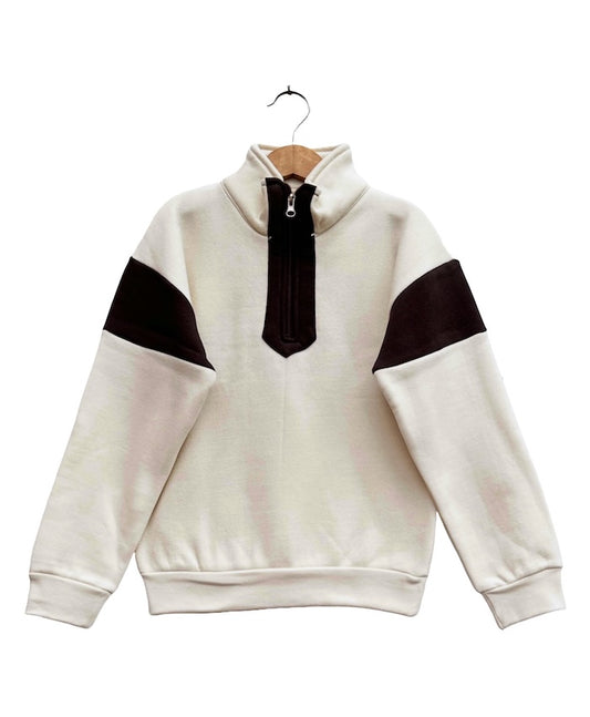 Boys half zipper sweatshirt