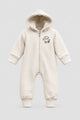 unisex babies fleece full romper