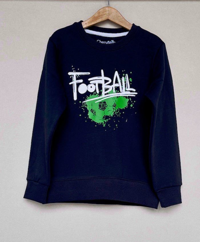 Football printed sweatshirt