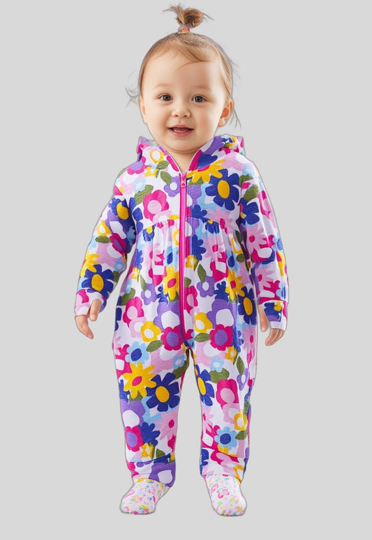 Baby girls flower Romper