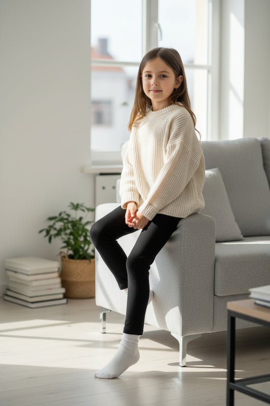 unisex Winter rib legging