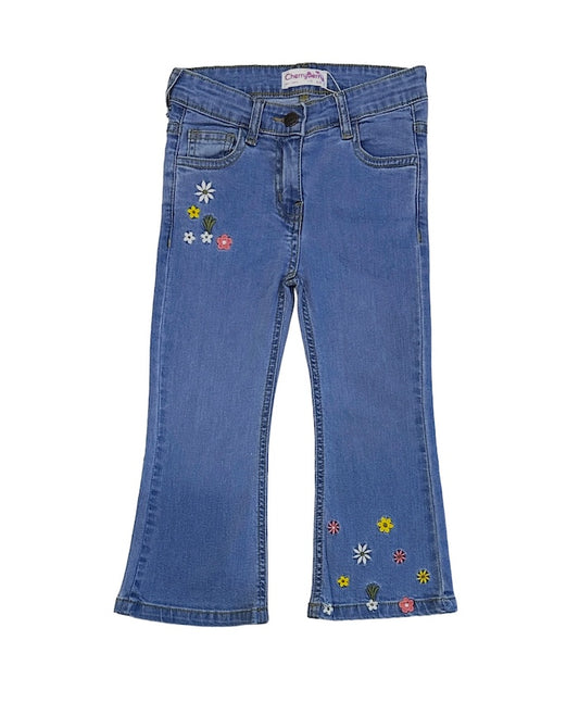 Flared Embroidery Jean