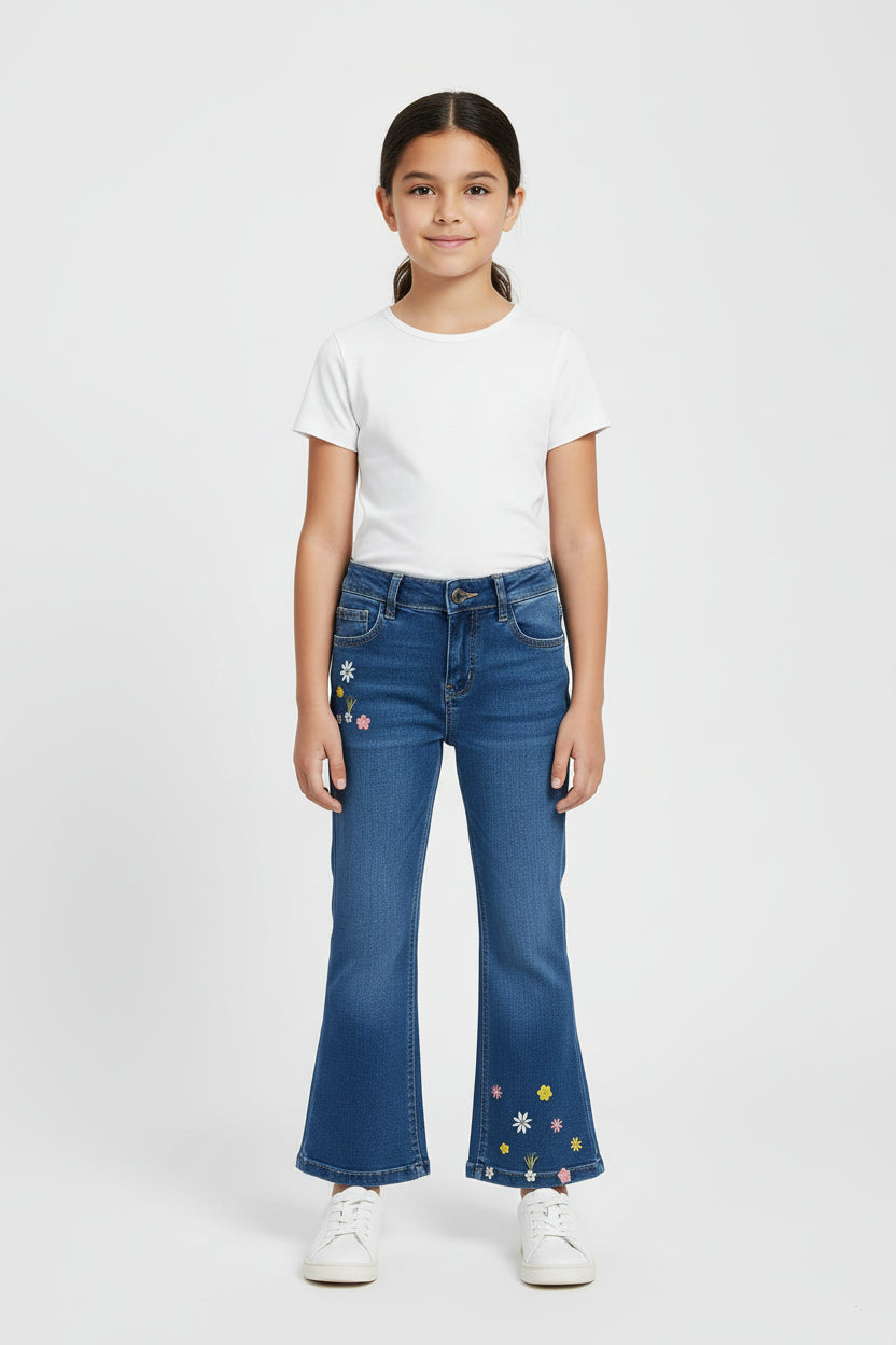Cute embroidered blue Jean