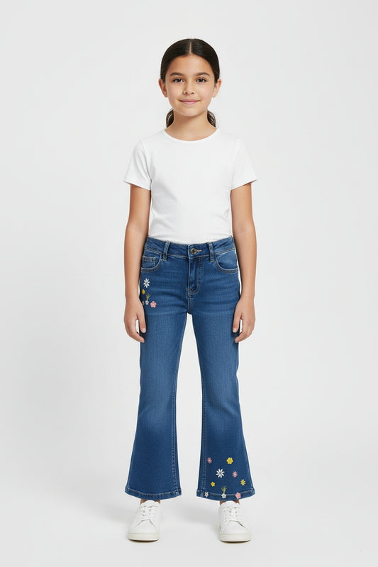 Cute embroidered blue Jean