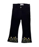 Black flared girl jean