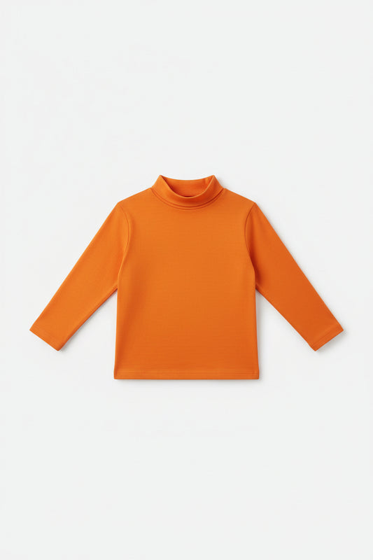 High neck unisex stretch warm T-shirt