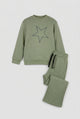 Girls star allover printed sweatsuit