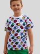 kids boys allover carton printed T-shirt