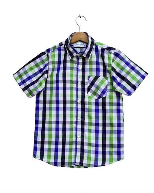 Boys casual check shirt