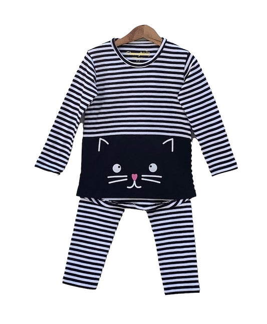 Baby girls striped set
